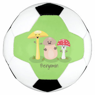 Niedlicher Kawaii-Pilzpilz Fußball