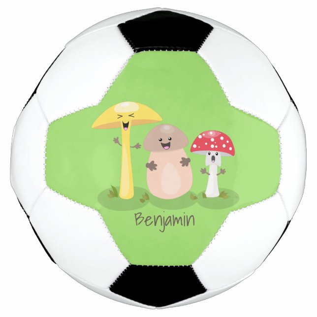 Niedlicher Kawaii-Pilzpilz Fußball (Vorderseite)