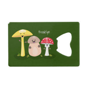 Niedlicher Kawaii-Pilzpilz Geldbeutel Flaschenöffner