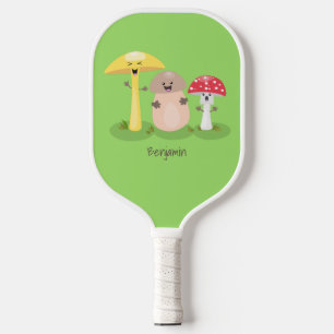 Niedlicher Kawaii-Pilzpilz Pickleball Schläger