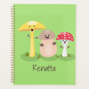 Niedlicher Kawaii-Pilzpilz Planer