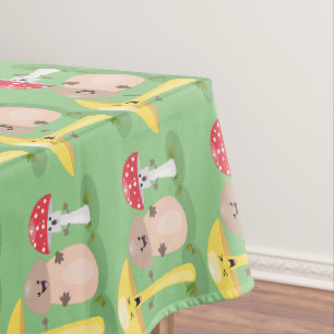 Niedlicher Kawaii-Pilzpilz Tischdecke