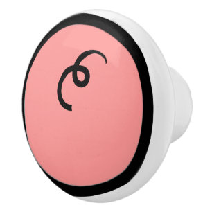 Niedlicher Kawaii Pink Schweinefleisch Nacktschnec Keramikknauf