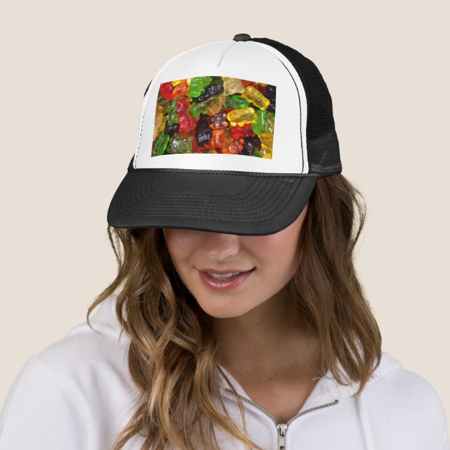 niedlicher Kawaii Regenbogen bunter Bonbär gummy Truckerkappe (Beispiel)