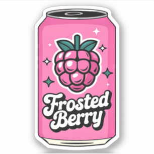 Niedlicher Kawaii Spaß Fruchtig Himbeersaftgetränk Aufkleber