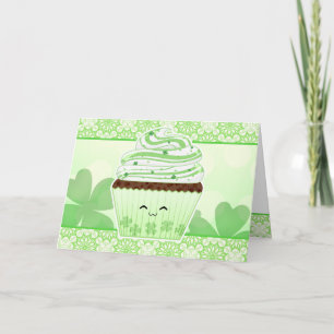 Niedlicher Kawaii St. Patricks Karte