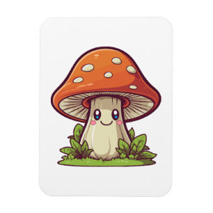 Niedlicher kawaii-Stil, Pilzforte Magnet