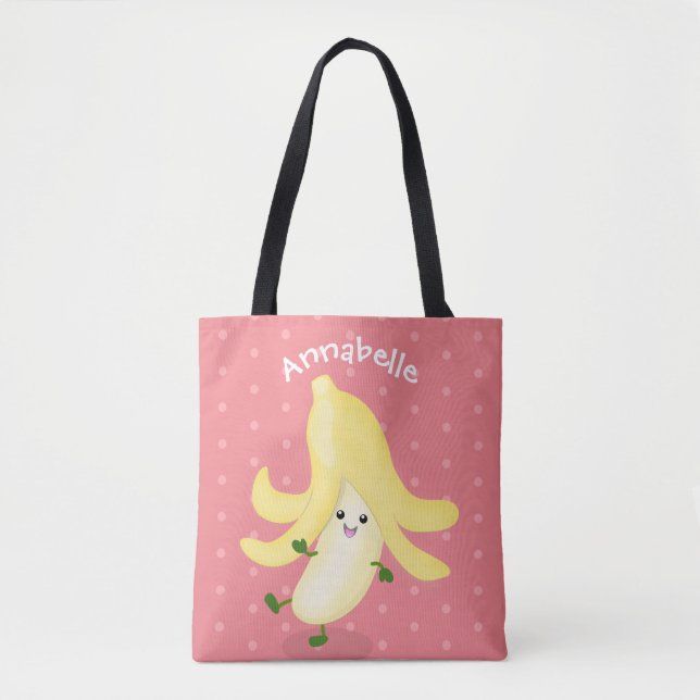 Niedlicher Kawaii-Tanz Banane Cartoon Tasche (Vorderseite)