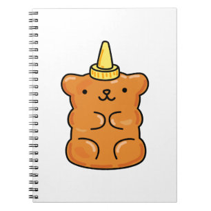 Niedlicher Kawaii Unicorn Gummibär Notizblock