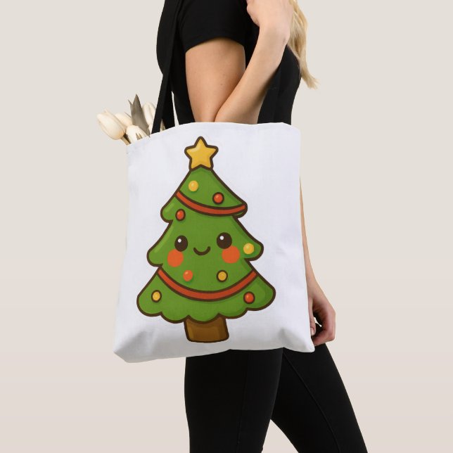 Niedlicher Kawaii Weihnachtsbaum Tasche (Von Nahem)
