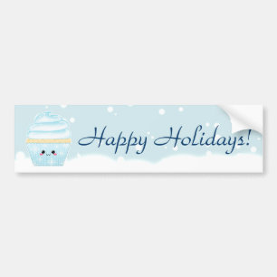 Niedlicher Kawaii Weihnachtsschneeflockekleiner Autoaufkleber