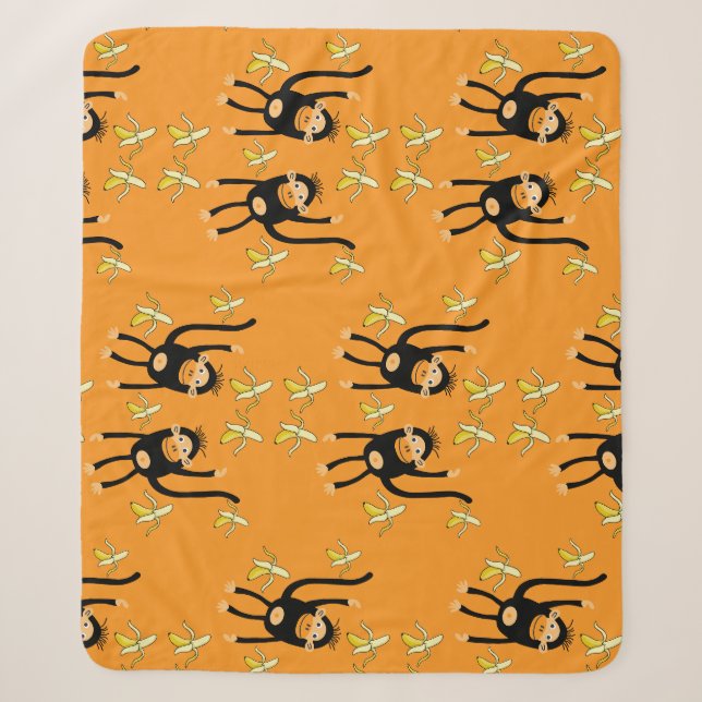 Niedlicher Kid Monkey Sherpadecke (Vorderseite)