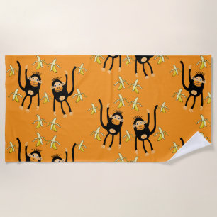 Niedlicher Kid Monkey Strandtuch