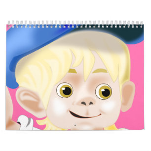 Niedlicher Kids-Zeichnungskalender Kalender