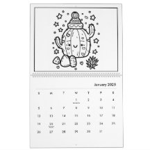 Niedlicher Kinderfarbkalender