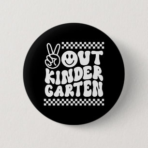 Niedlicher Kindergarten am letzten Schultag Button