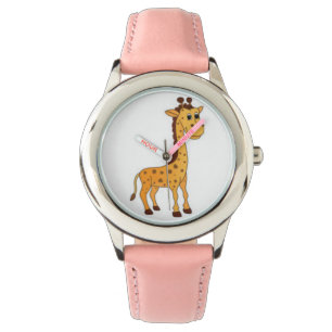 Niedlicher Kindergiraffen-Entwurf Armbanduhr