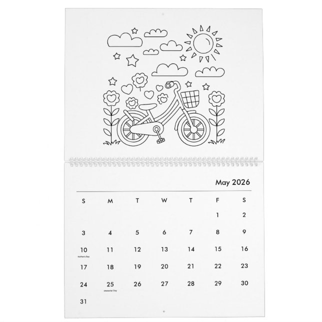 Niedlicher Kinderkalender Kalender (Mai 2026)