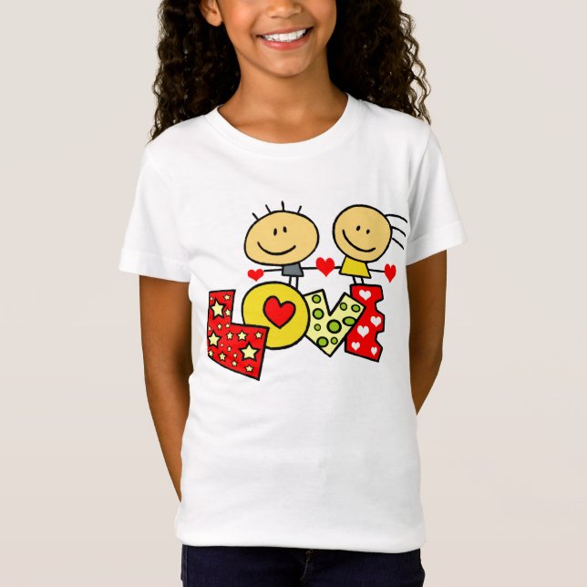 Niedlicher KinderLiebe-T - Shirt für Mädchen (Vorderseite)