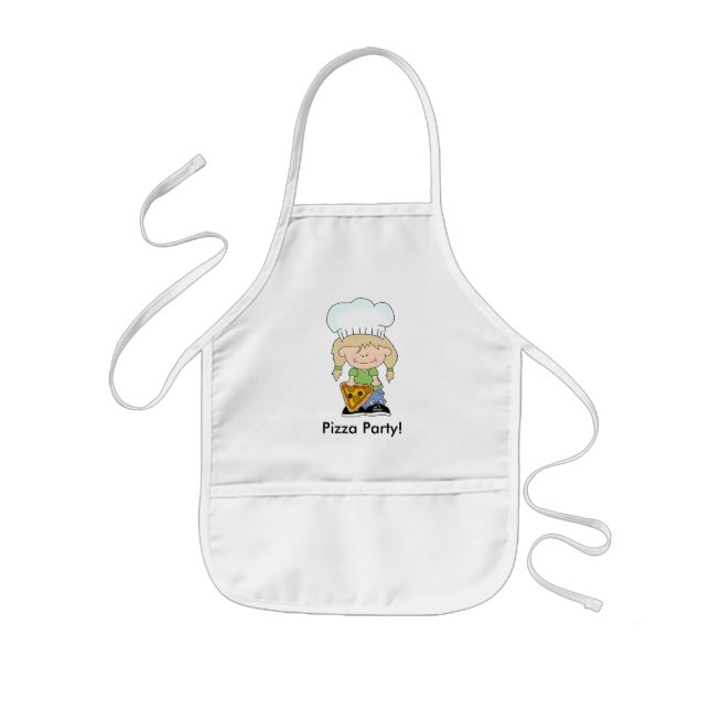 Niedlicher Kinderpizza-Party-Koch Kinderschürze (Vorne)
