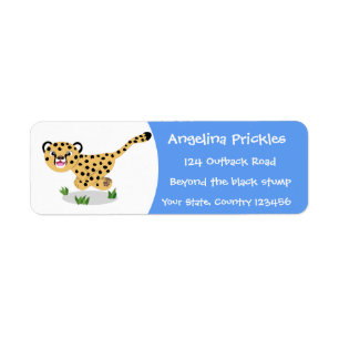 Niedlicher Kinderzettel mit Cartoon-Abbildung