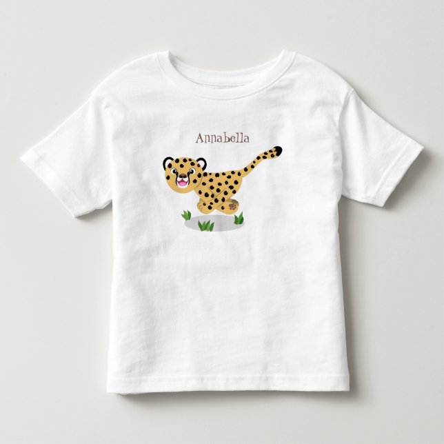 Niedlicher Kinderzettel mit Cartoon-Abbildung Kleinkind T-shirt (Vorderseite)