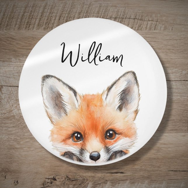 Niedlicher Kinderzimmer-Saal Keramikknauf (Cute Watercolor Woodland Fox Nursery Room Ceramic Knob)