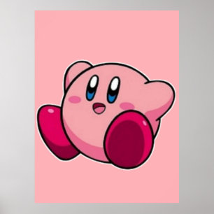 Niedlicher Kirby-Aufkleber Poster