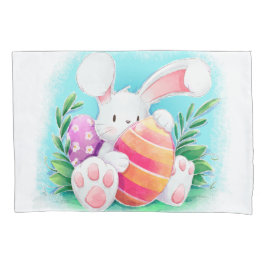 Niedlicher Kissenbezug Osterhasewatercolor-|