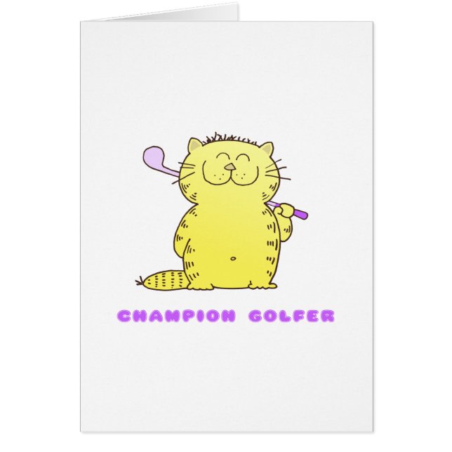 Niedlicher Kitty-Golfspieler (Vorne)