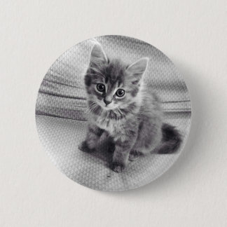 Niedlicher Kitty-Knopf Button