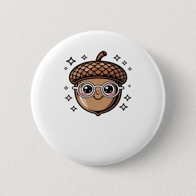 niedlicher klassischer T - Shirt Button (Vorderseite)