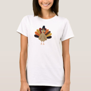 Niedlicher, klassischer/Vintager Erntedank Türkei T-Shirt