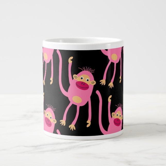Niedlicher kleiner Affe Jumbo-Tasse (Vorderseite)