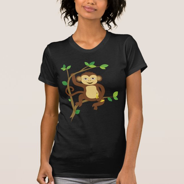 Niedlicher kleiner Affe T-Shirt (Vorderseite)