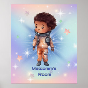 Niedlicher kleiner Astronaut Poster