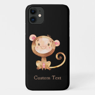 Niedlicher kleiner Baby Affe lächelt Gesicht Case-Mate iPhone Hülle