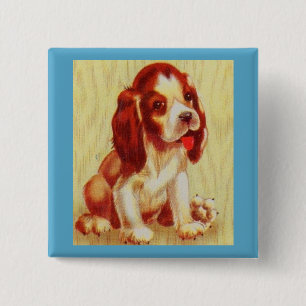 niedlicher kleiner Beagle Button