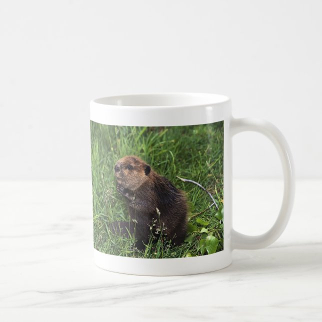 Niedlicher kleiner Biber Kaffeetasse (Rechts)