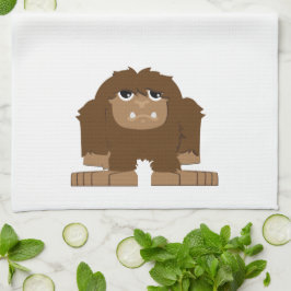 Niedlicher kleiner Bigfoot Geschirrtuch