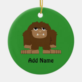 Niedlicher kleiner Bigfoot Keramik Ornament