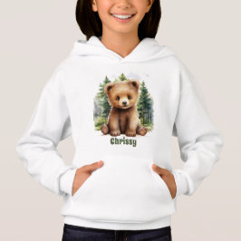 Niedlicher kleiner brauner Bär Hoodie