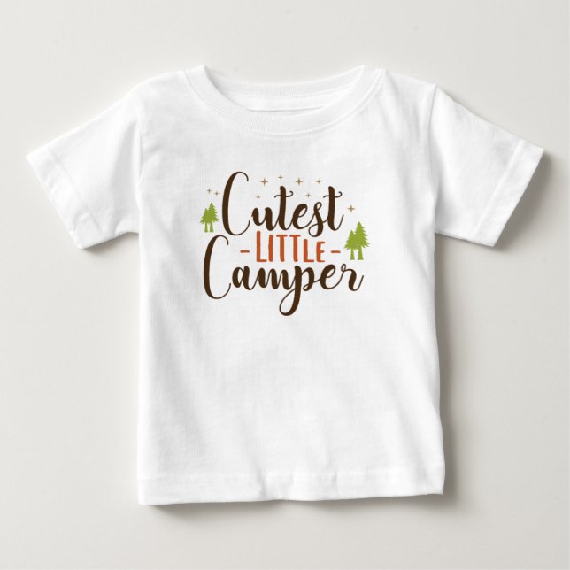 Niedlicher kleiner Camper Baby T-shirt (Vorderseite)