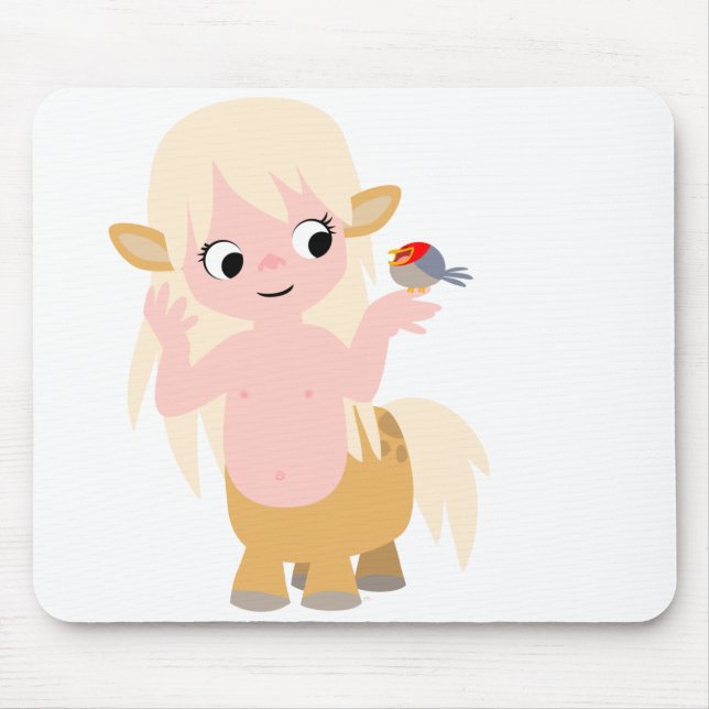 Niedlicher Kleiner Cartoon Centauress Mousepad (Vorne)
