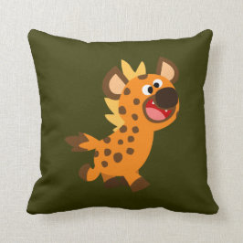 Niedlicher kleiner Cartoon Hyena Kissen