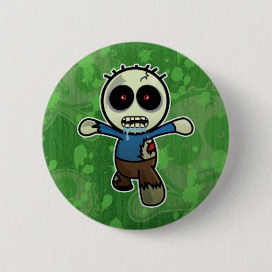 Niedlicher kleiner Cartoon-Zombie Button