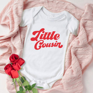 Niedlicher kleiner Cousin Red Matching Family Baby Strampler