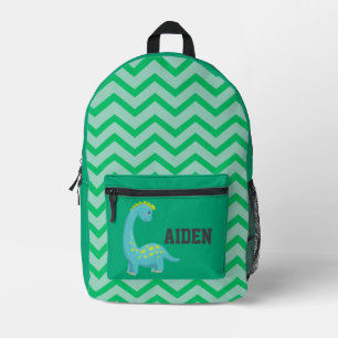 Niedlicher kleiner Dinosaurier-Grüne-Kinder-Rucksa Bedruckter Rucksack