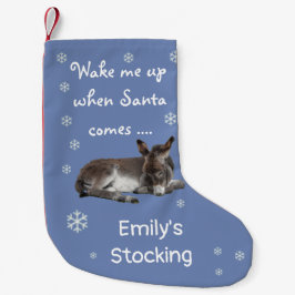 Niedlicher kleiner Donkey Kleiner Weihnachtsstrumpf