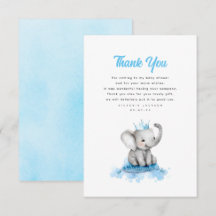 Niedlicher kleiner Elephant Prince Vielen Dank
